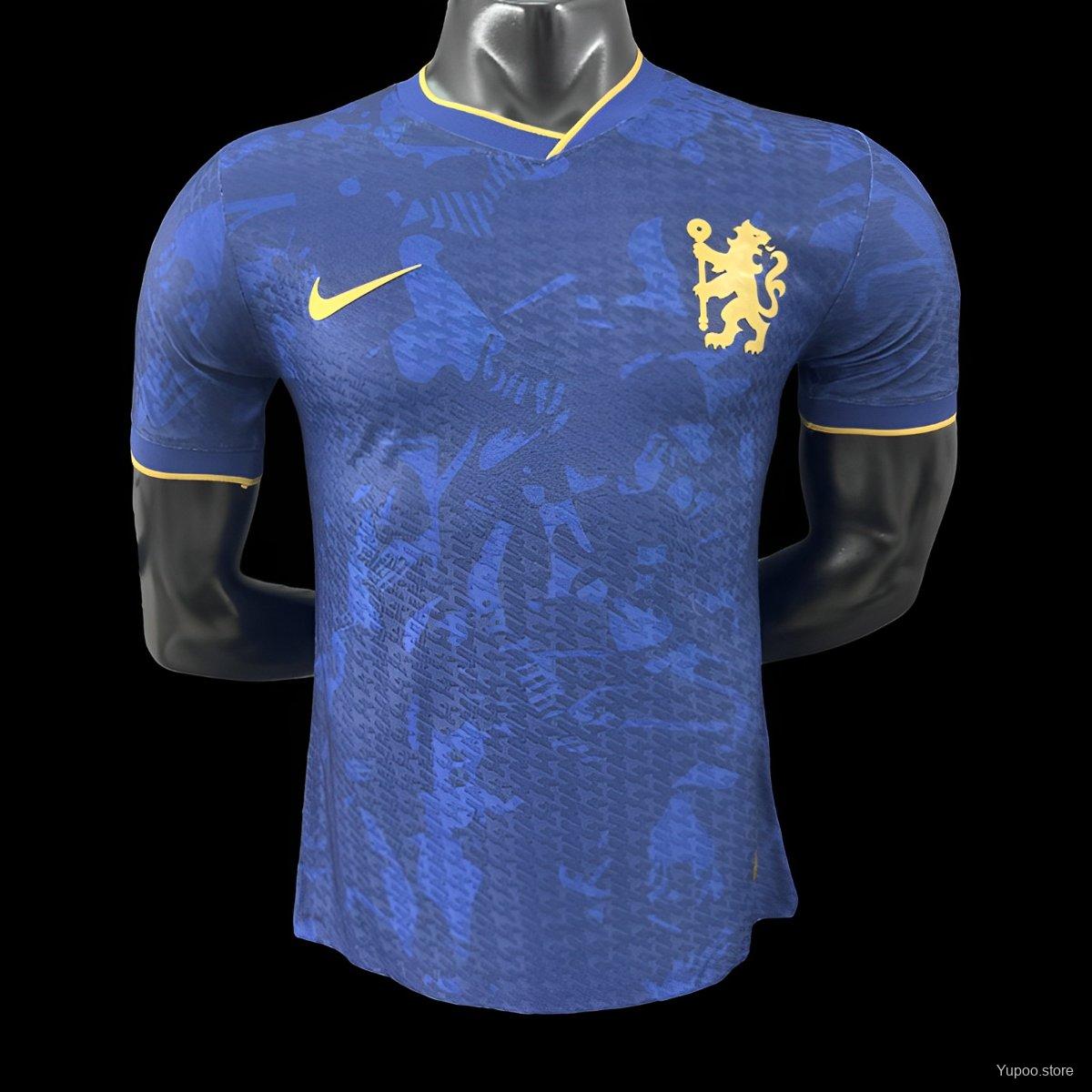Player Version 25/26 Chelsea Blue with Yellow Accents Jersey